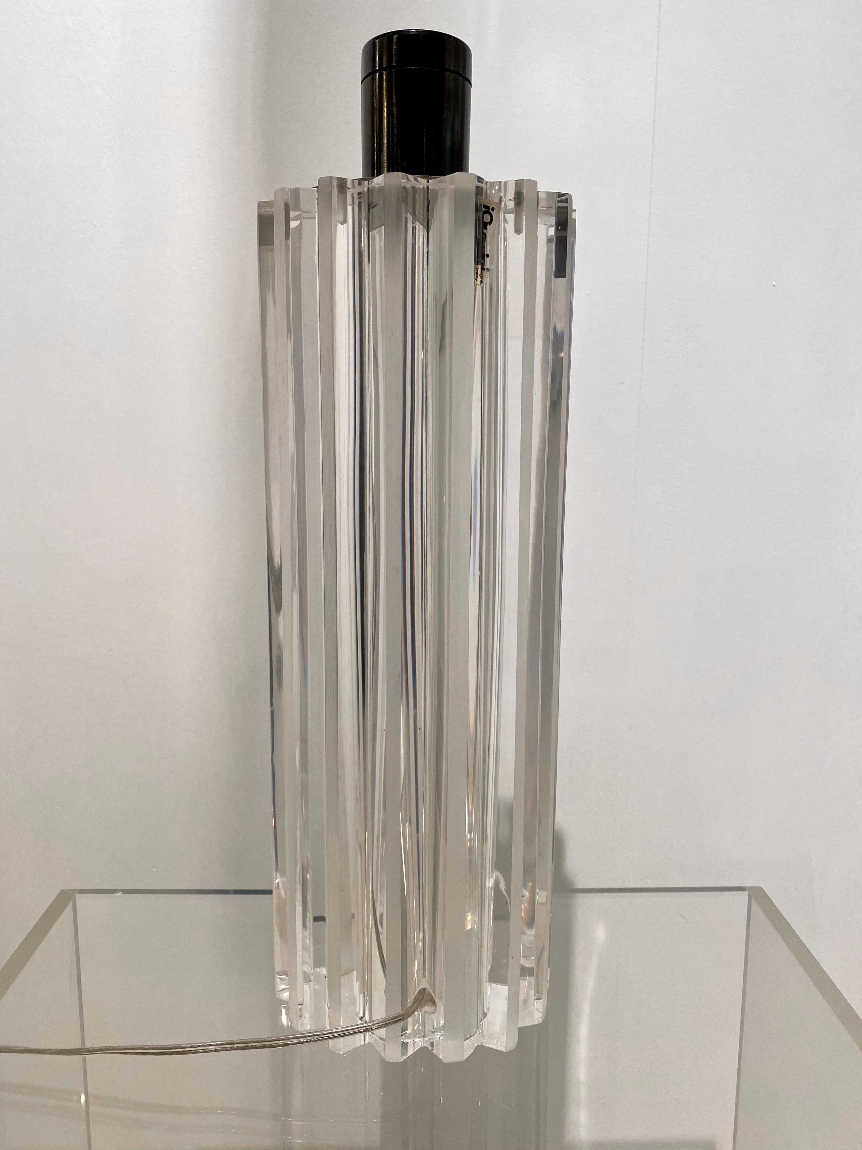 Lucite iGuzzini Plexiglass Table Lamps, 1970s