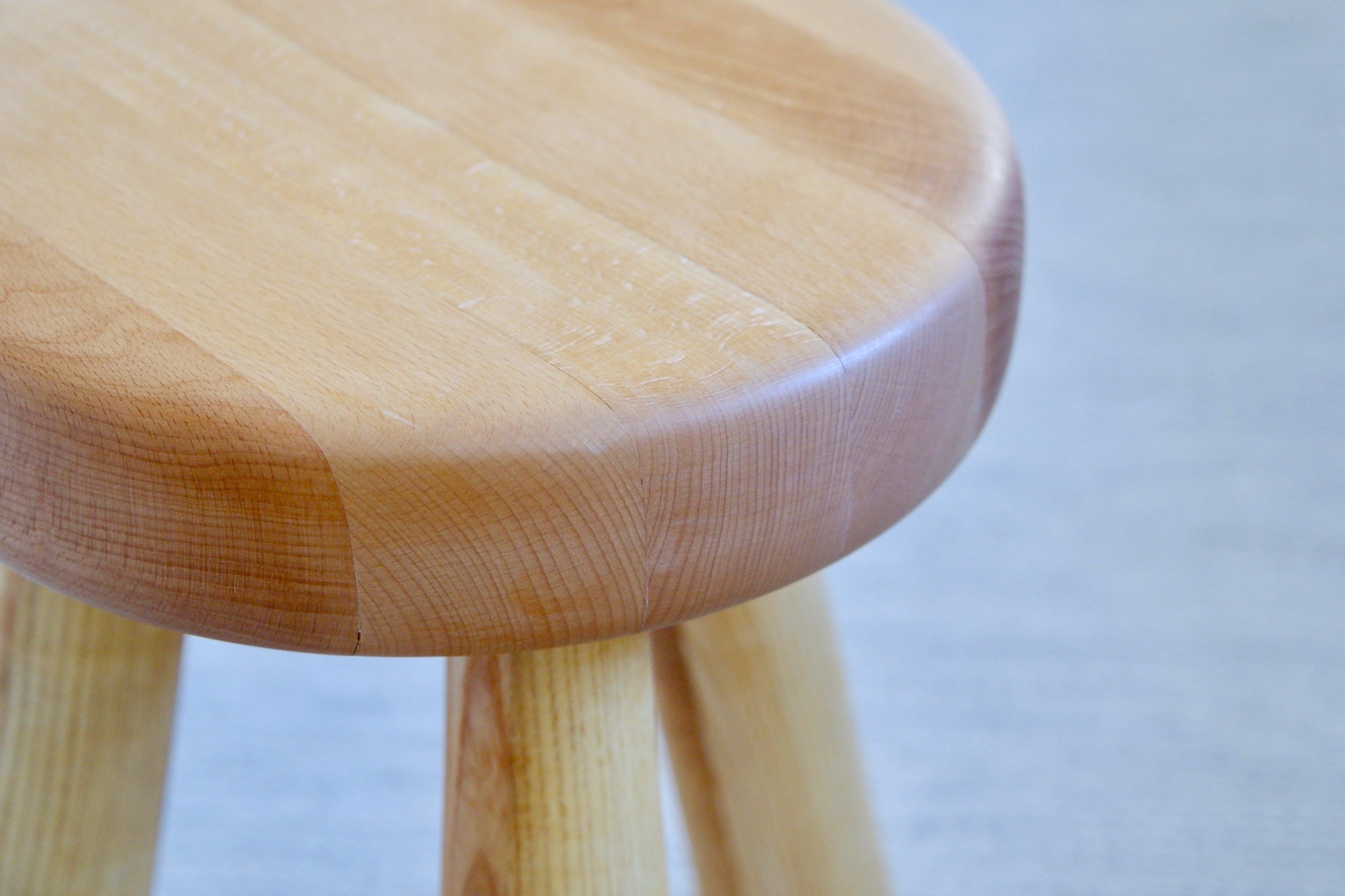 Late 20th Century Igvar Hildingsson Original Stool in Mix Wood Beech & Ash Wood