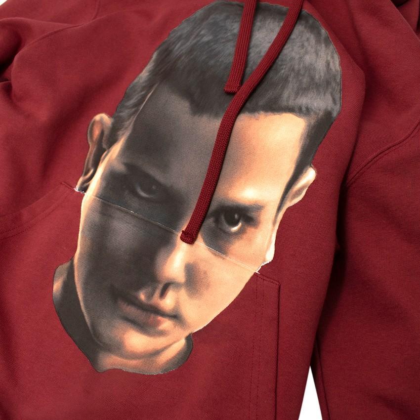 Ih Nom Uh Nit Burgundy Stranger Things Hoodie - US 4 In Excellent Condition For Sale In London, GB