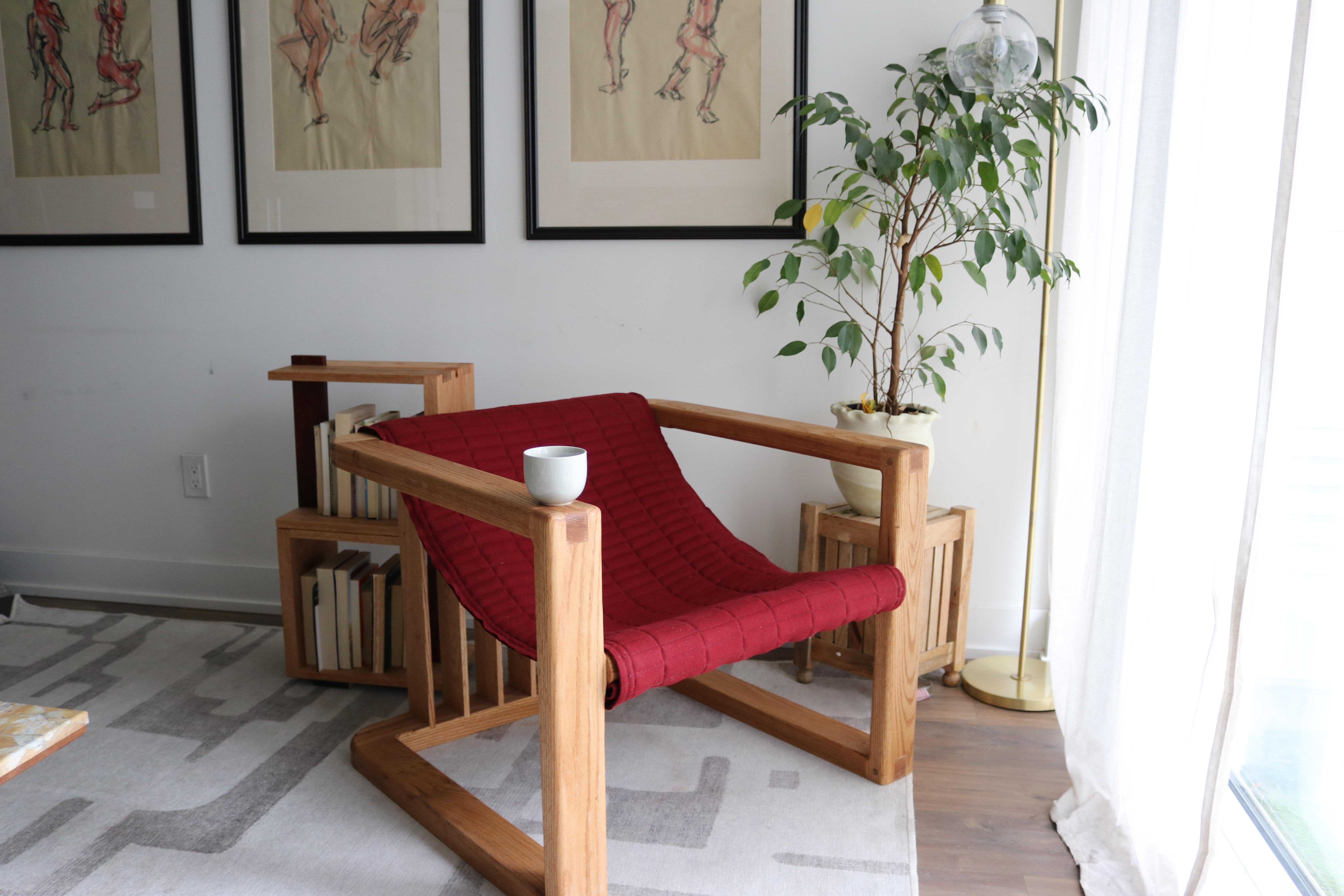 Sillón iH-v3 de roble y lana en venta 4