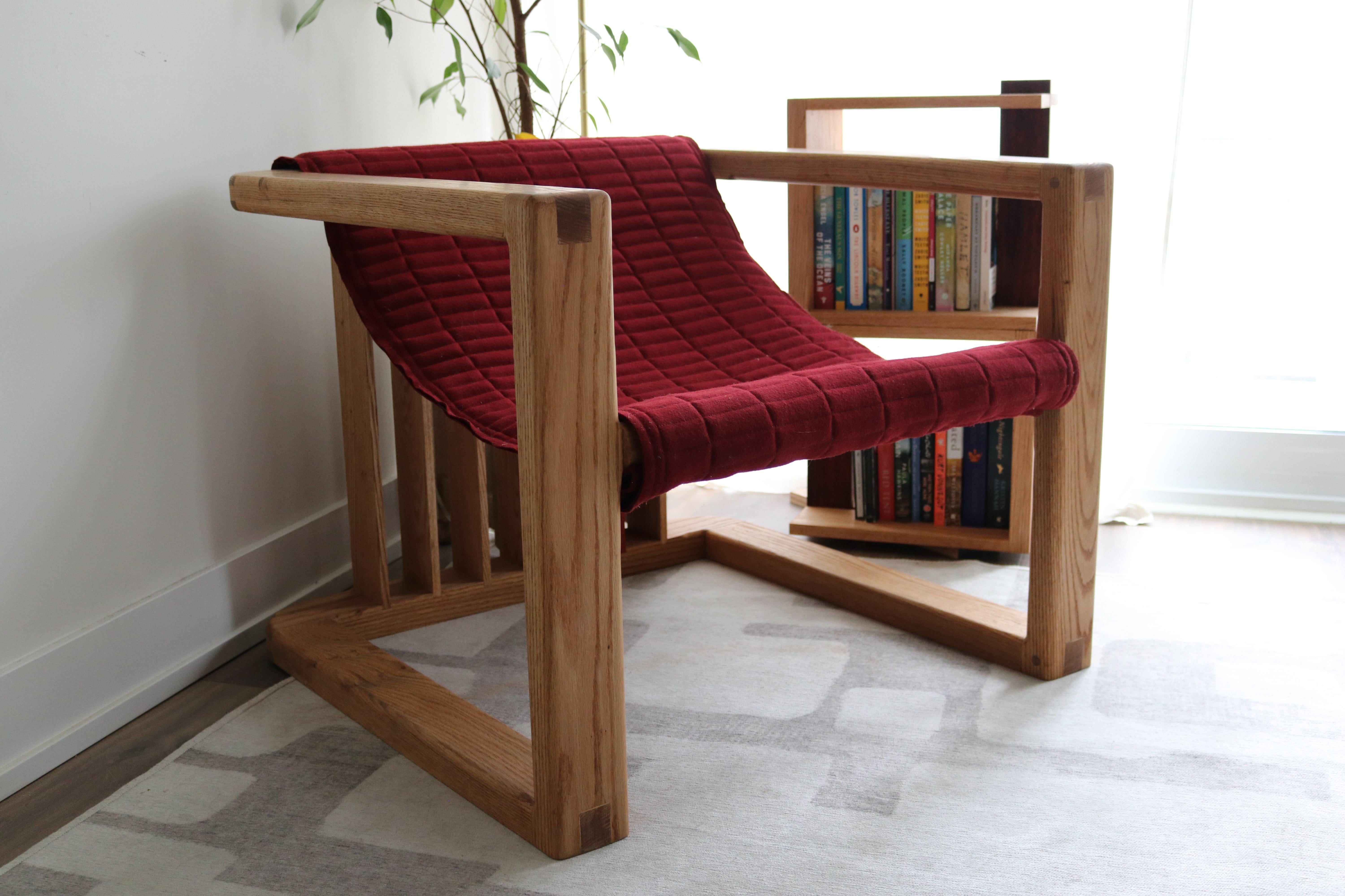 Sillón iH-v3 de roble y lana Canadiense en venta