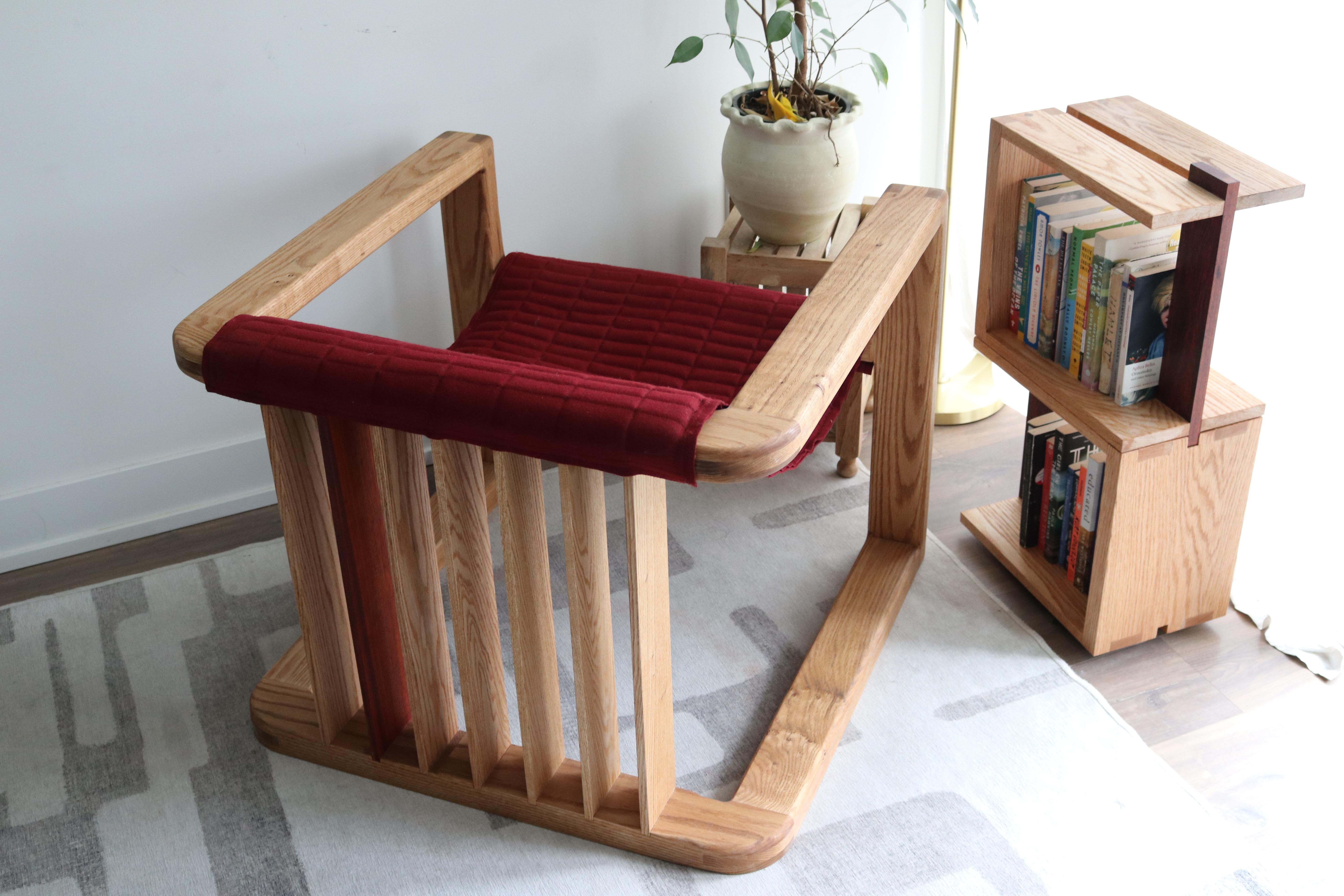 Sillón iH-v3 de roble y lana en Nuevo estado para la venta en Toronto, CA