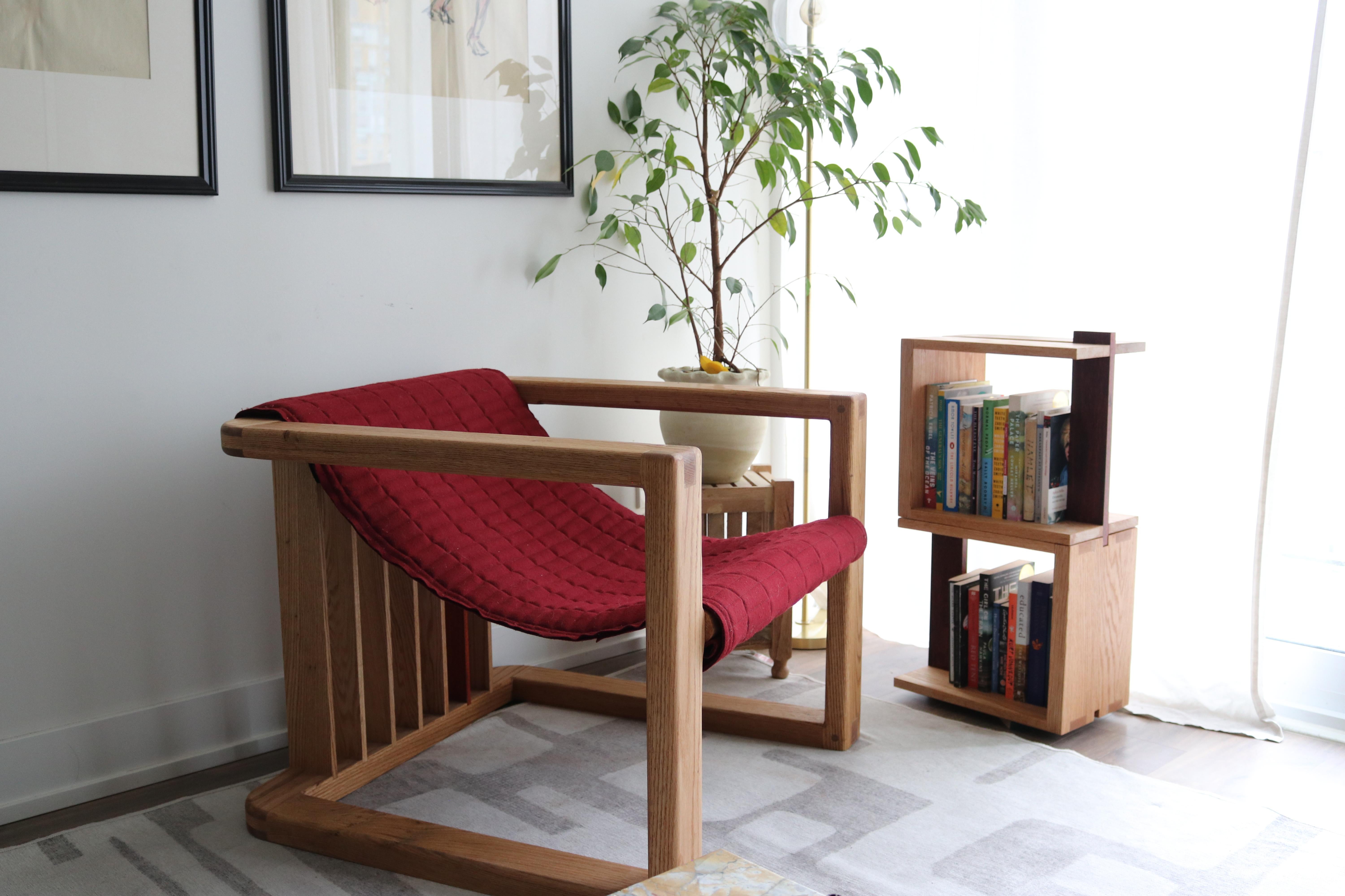 Sillón iH-v3 de roble y lana en venta 1