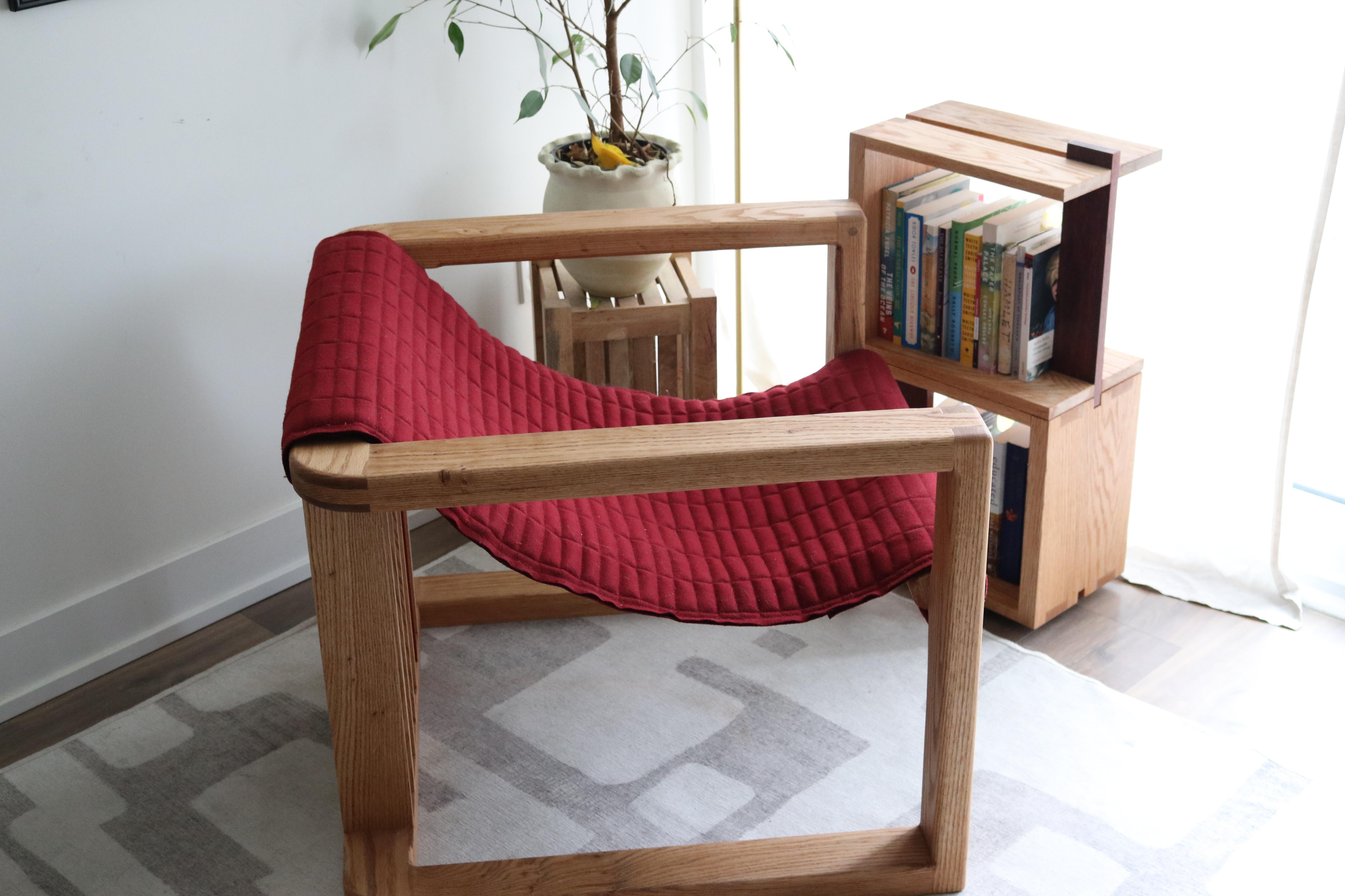 Sillón iH-v3 de roble y lana en venta 2
