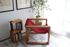 iH-v3 Oak and Wool Lounge Chair