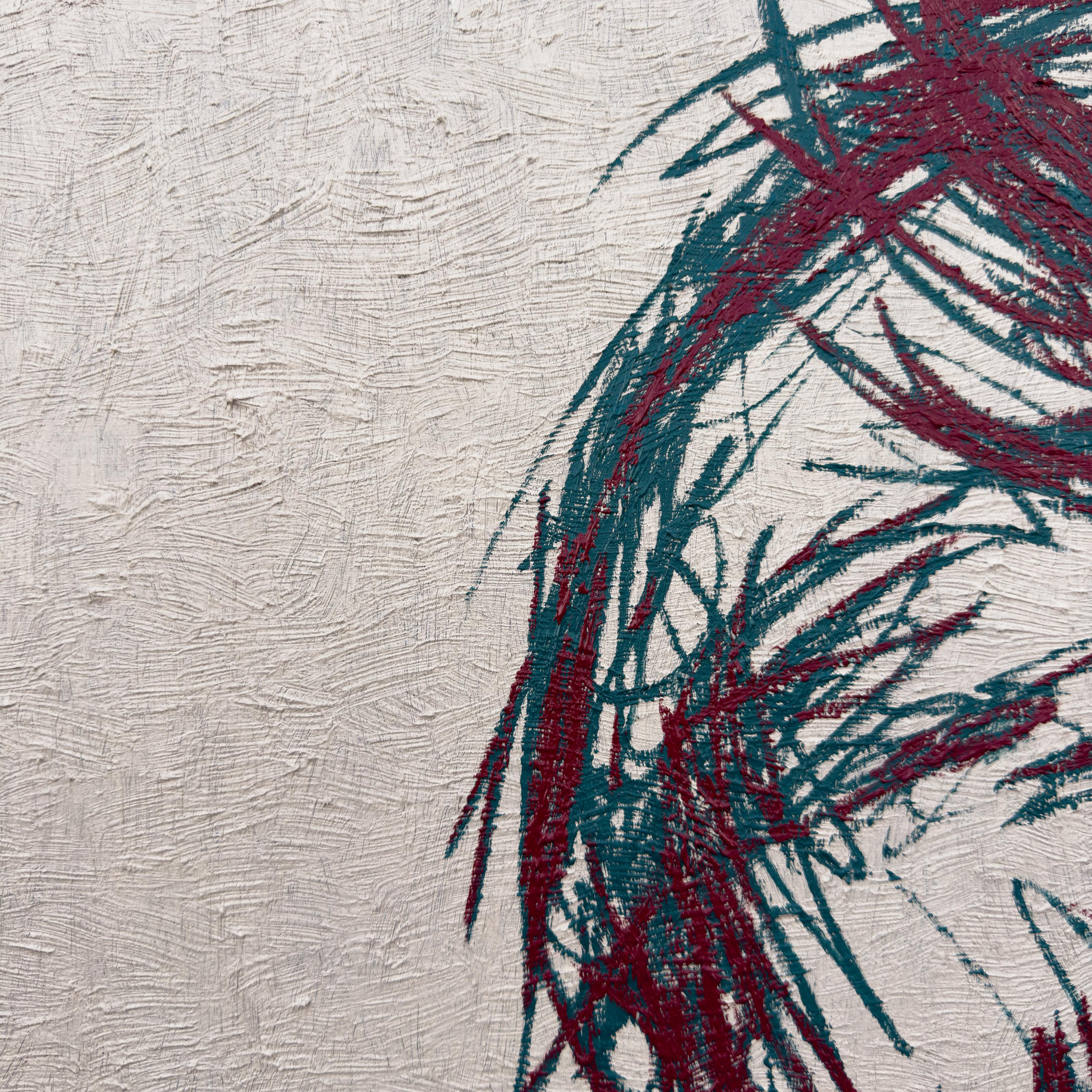 Arte contemporáneo bielorruso de Ihar Barkhatkou - Retrato Kabuki en venta 1