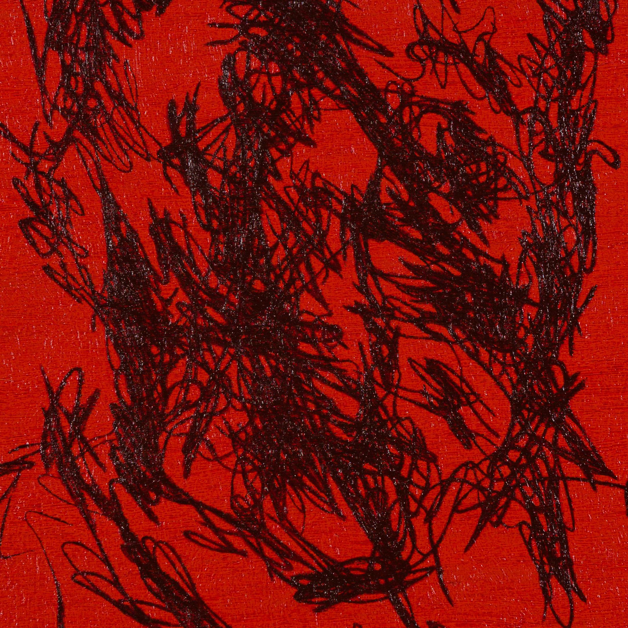 Belorussian Contemporary Art by Ihar Barkhatkou - Red Portrait For Sale 2