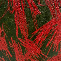 Arte contemporanea bielorussa di Ihar Barkhatkou - Ritratto rosso III