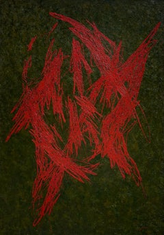 Belorussian Contemporary Art by Ihar Barkhatkou - Red Portrait III