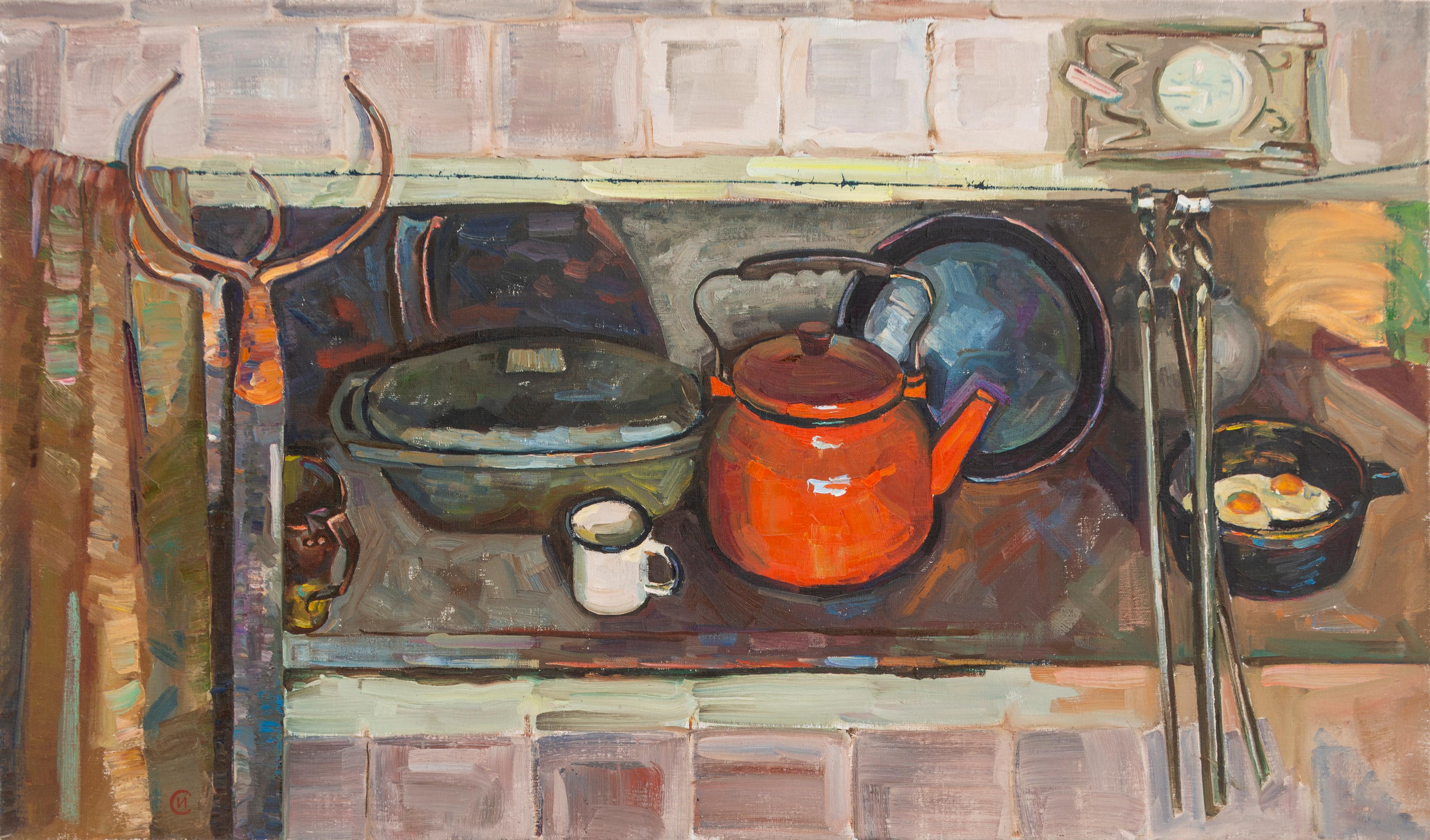Ihar Sviancicki Still-Life Painting - Stove