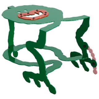 Yellow Paper Pulp Sculptural #21.1d Tubes Side Table by Zaven For Sale ...