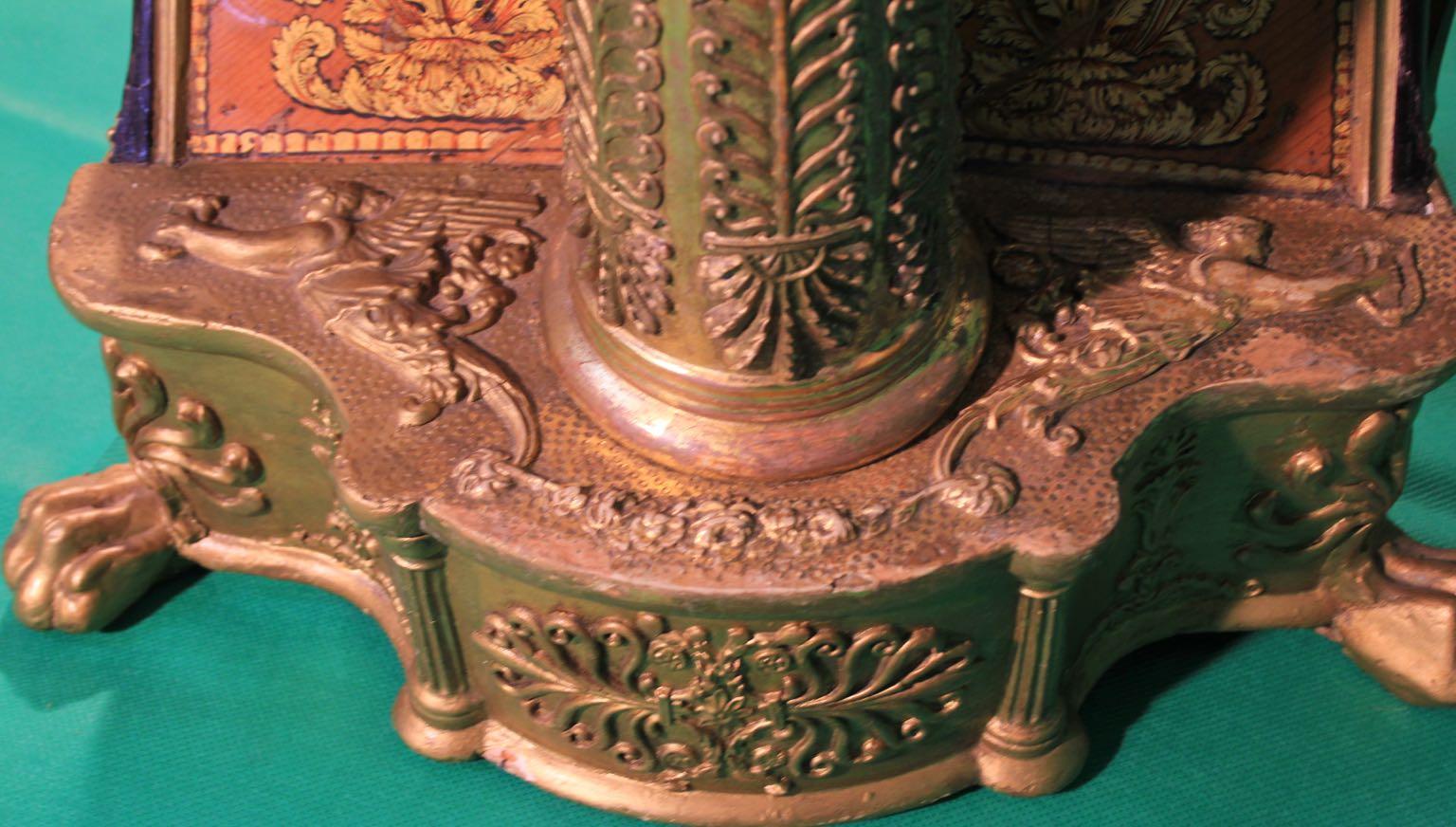 19th Century Regency Gilt Wood and Maple English Harp I&I Erat 1
