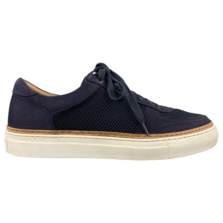 II VIII VIII Size 8 Navy Suede and Mesh Sneakers For Sale at 1stDibs