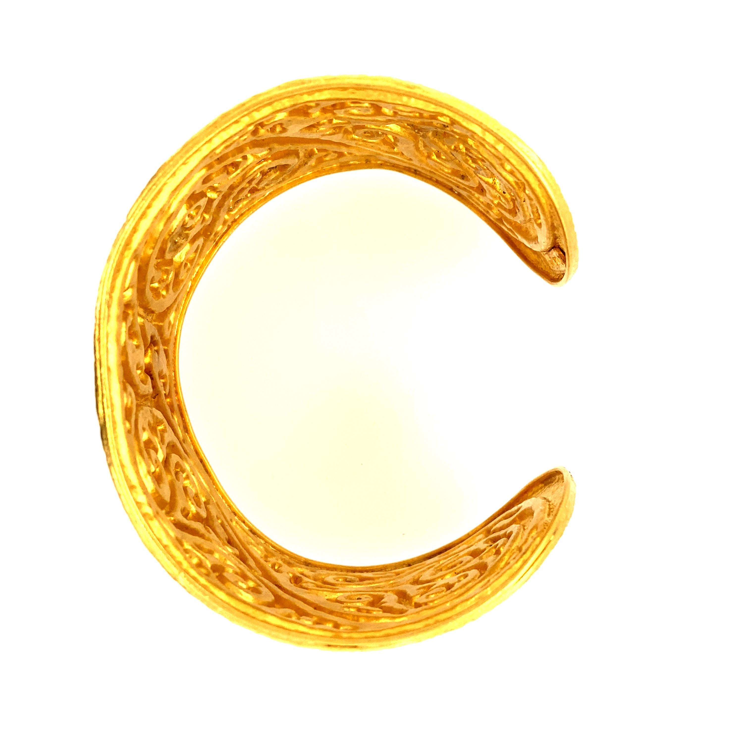Iilias Lalaounis 22k Gold Cuff Bangle Bracelet 3
