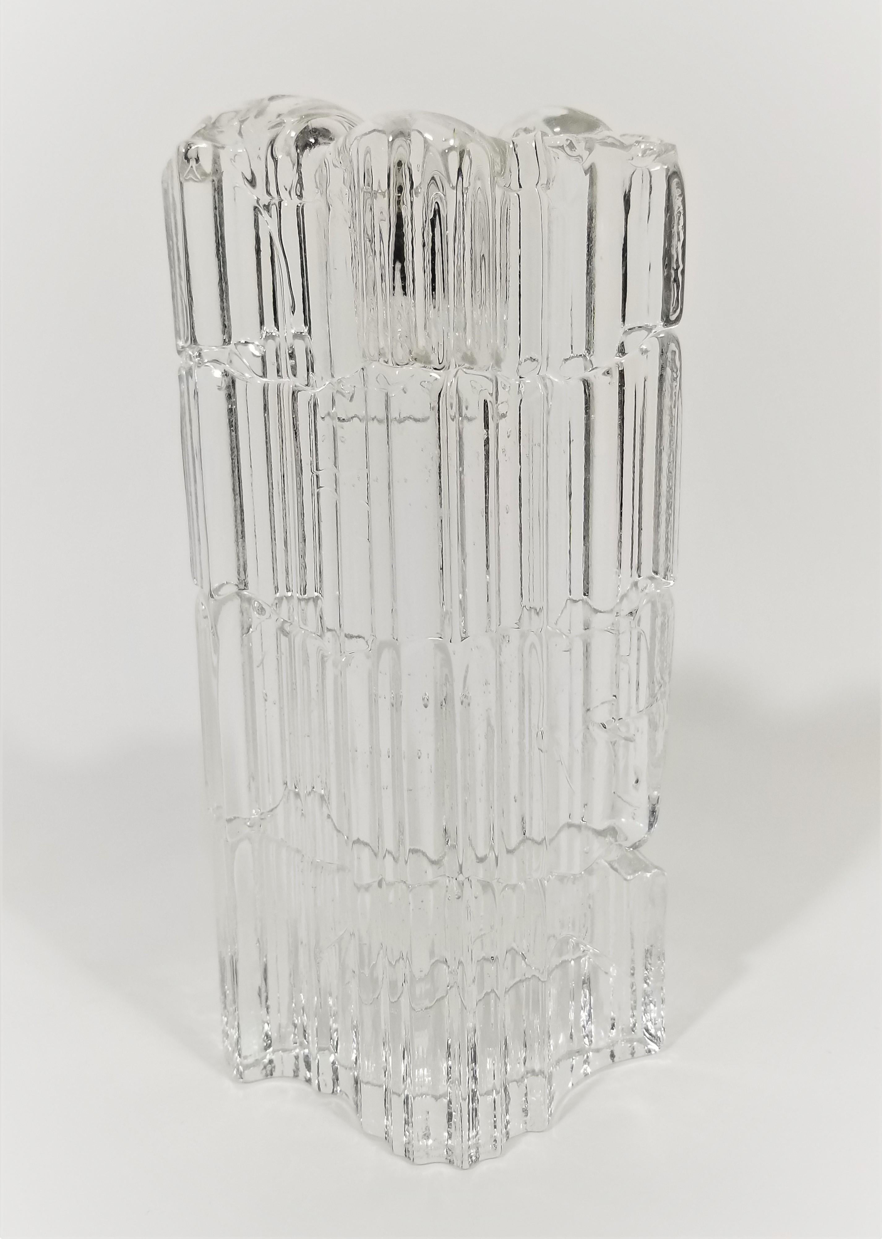 Iittala Art Glass Candle Holders Mid Century For Sale 12