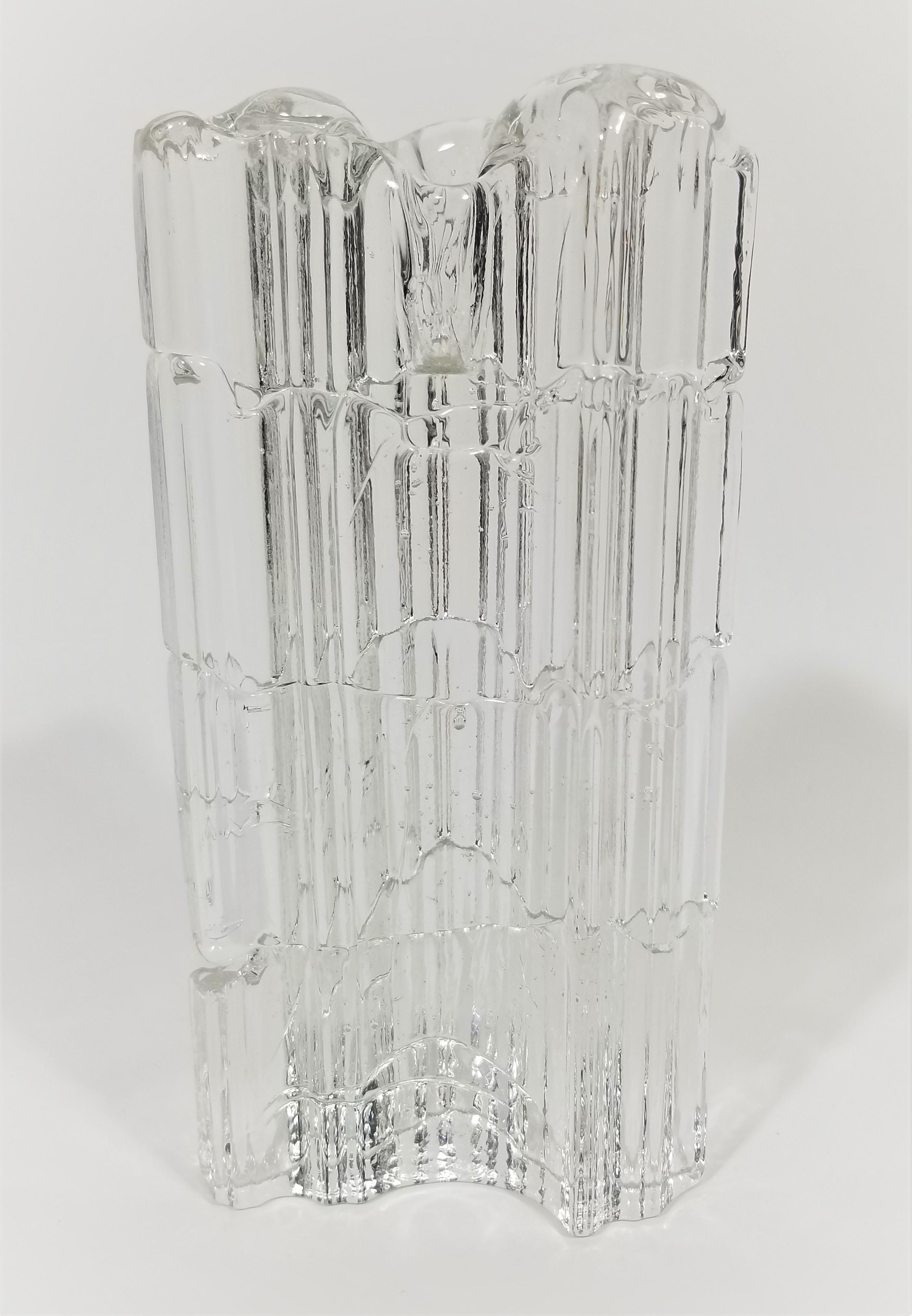 Iittala Art Glass Candle Holders Mid Century For Sale 13