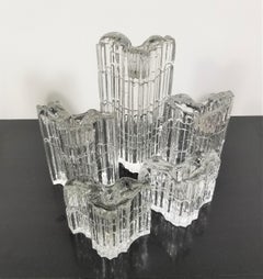 Iittala Art Glass Candle Holders Mid Century