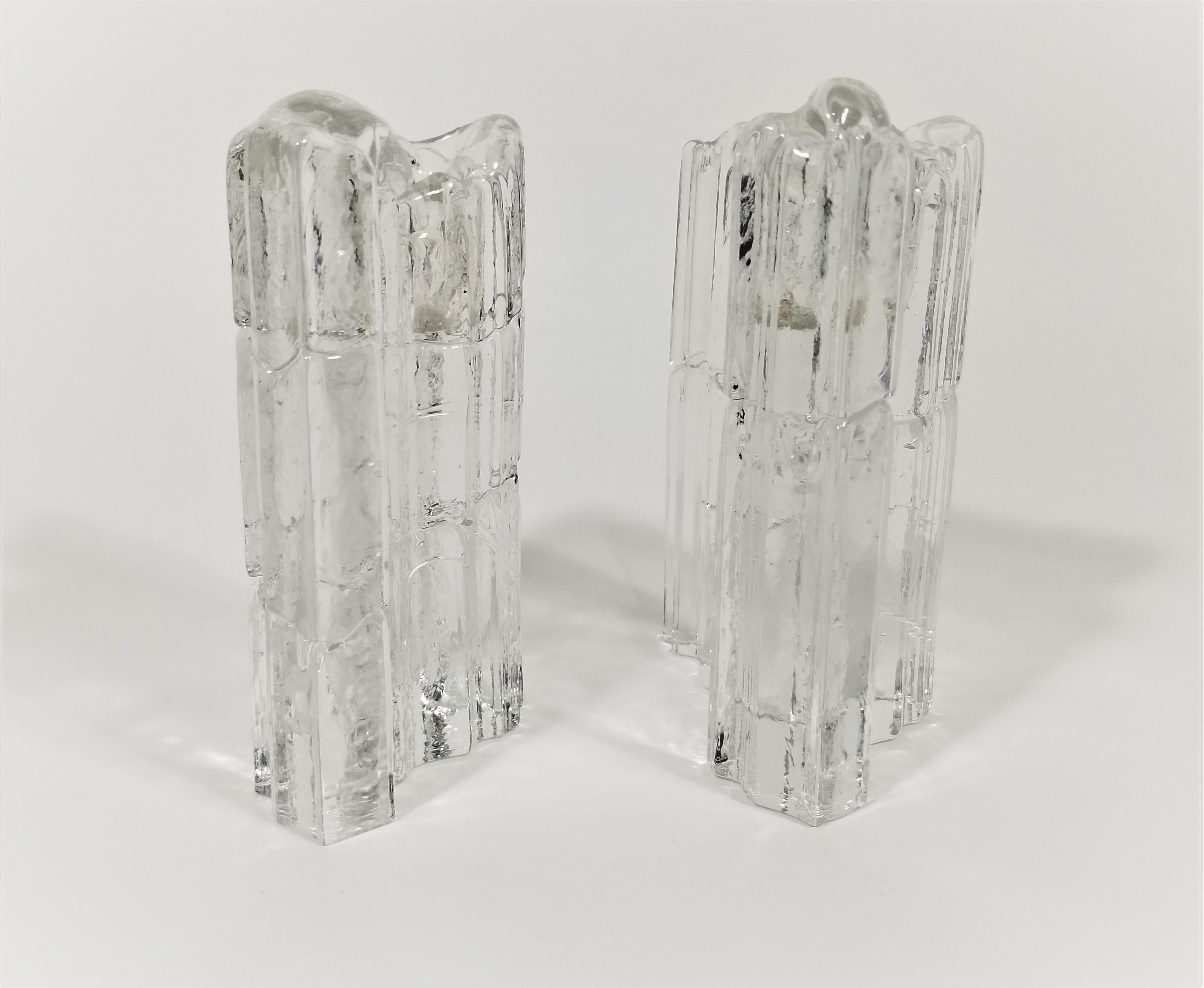 Iittala Art Glass Candle Holders Mid Century For Sale 15