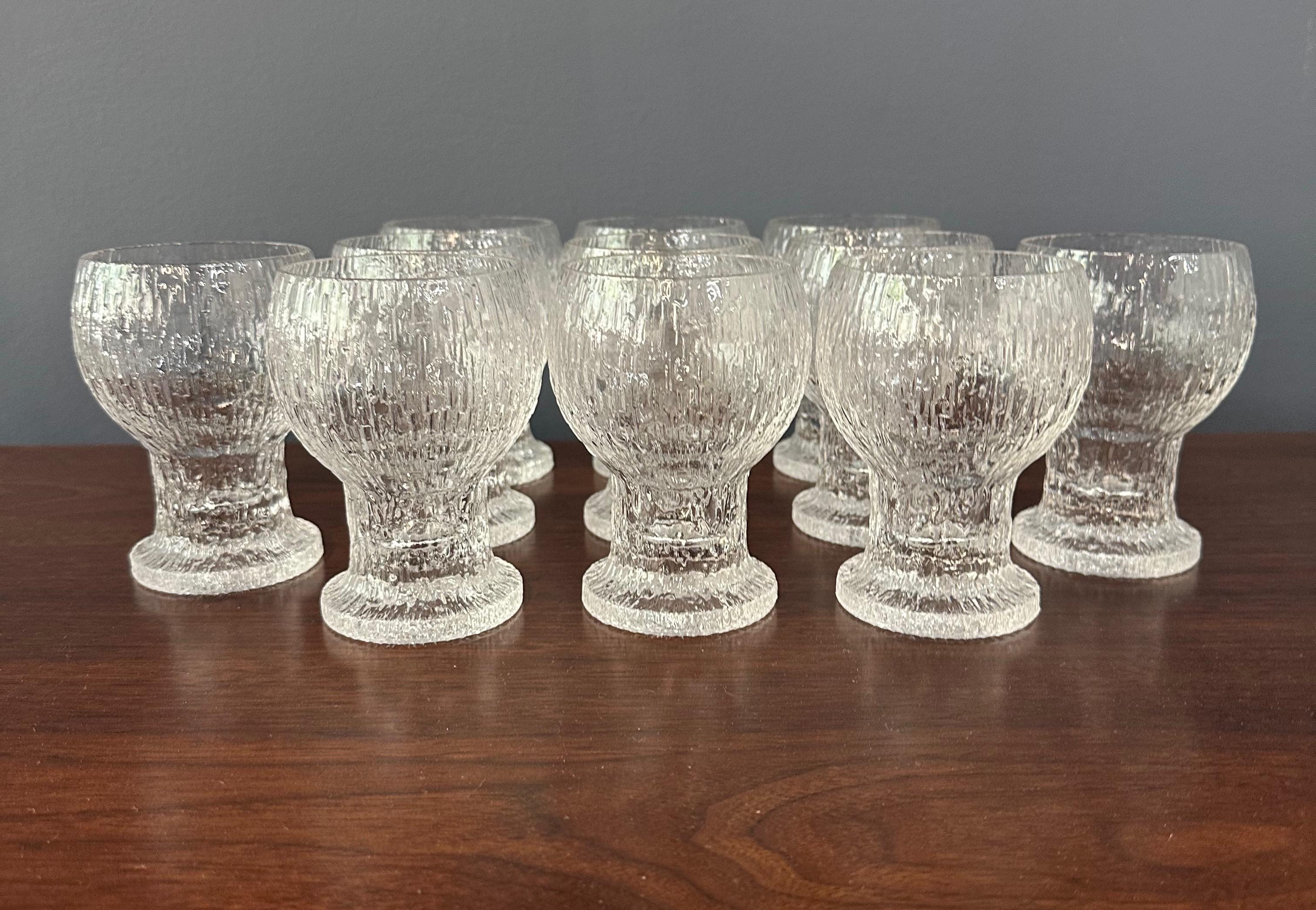 20th Century Iittala Finland Kekkerit Set of 32 Stemware Pieces by Timo Sarpaneva Mid Century For Sale