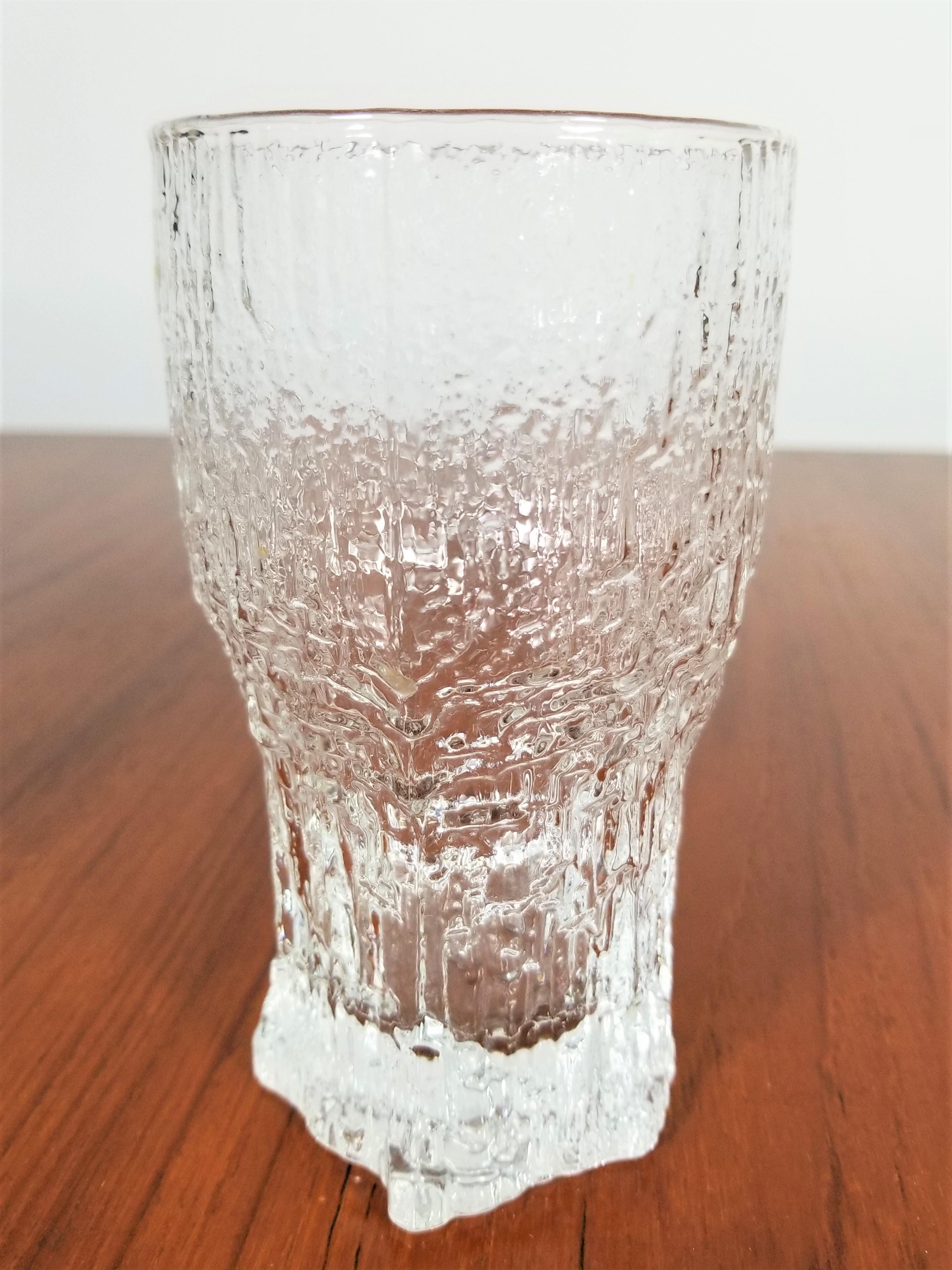 Iittala Finland Midcentury Glassware Set of 8 In Excellent Condition In New York, NY