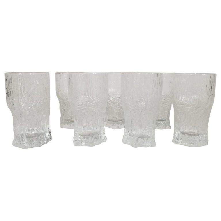 Iittala Finland Midcentury Glassware Set of 8 at 1stDibs