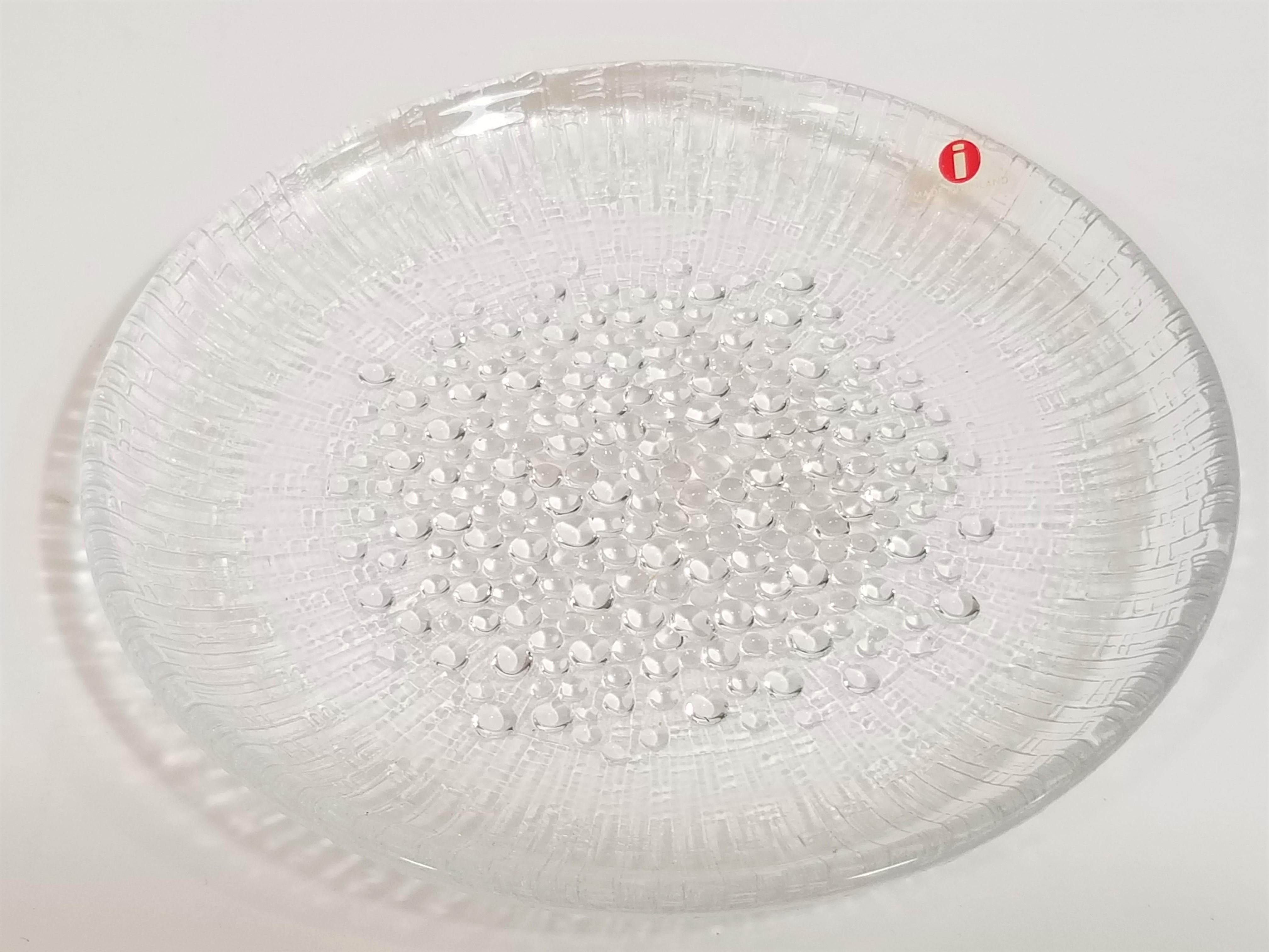 Iittala, Finland Tapio Wirkkala Set of 8 Side Plates Mid Century Unused in Box In Excellent Condition For Sale In New York, NY