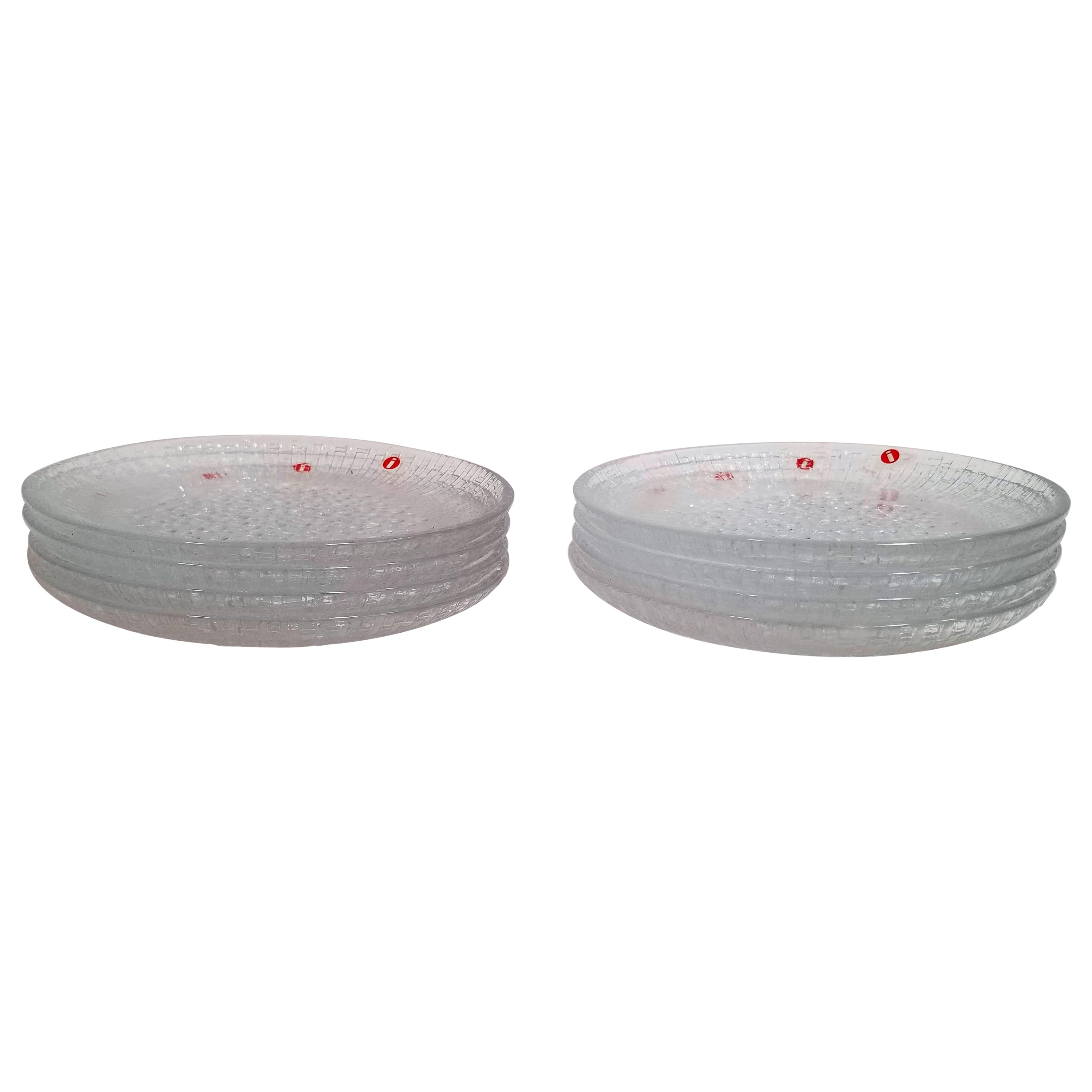 Iittala, Finlande Tapio Wirkkala Set of 8 Side Plates Mid Century Inutilisé dans sa boîte en vente