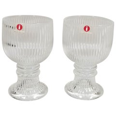 Vintage Iittala Finland Valto Kokko Designed Glassware 