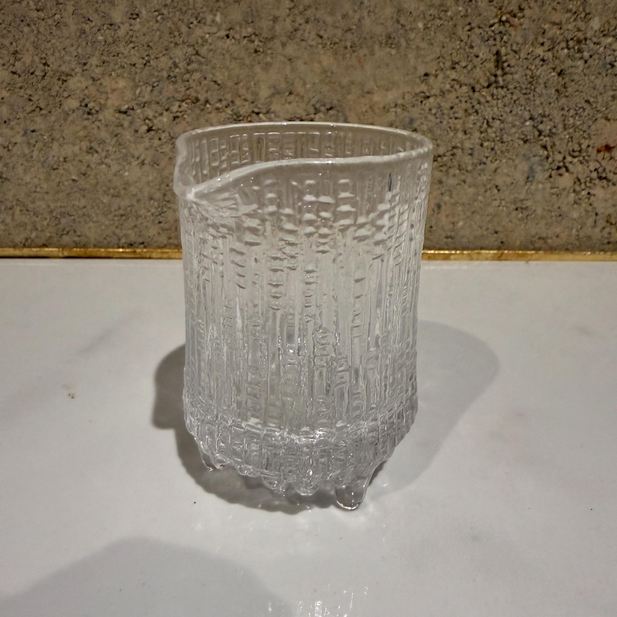 Finnish Iittala Glassware creamer Ultima Thule by Tapio Wirkkala Scandinavian Modern For Sale