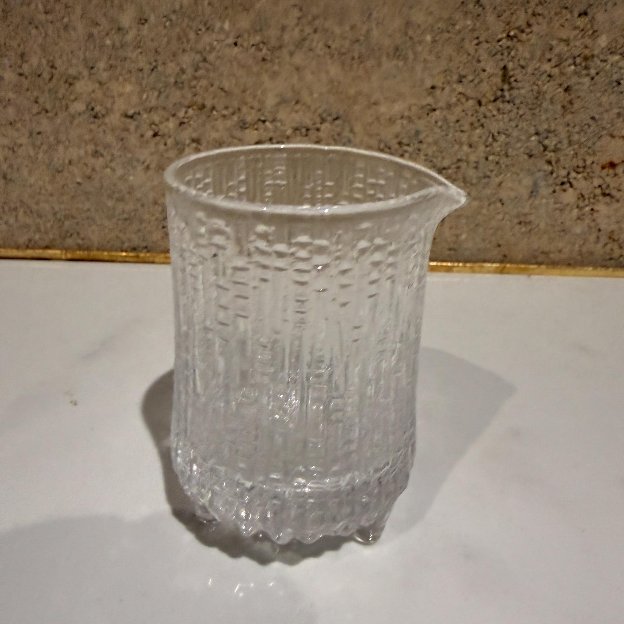 Art Glass Iittala Glassware creamer Ultima Thule by Tapio Wirkkala Scandinavian Modern For Sale