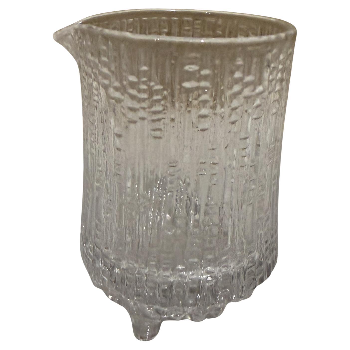 Iittala Glassware creamer Ultima Thule by Tapio Wirkkala Scandinavian Modern For Sale