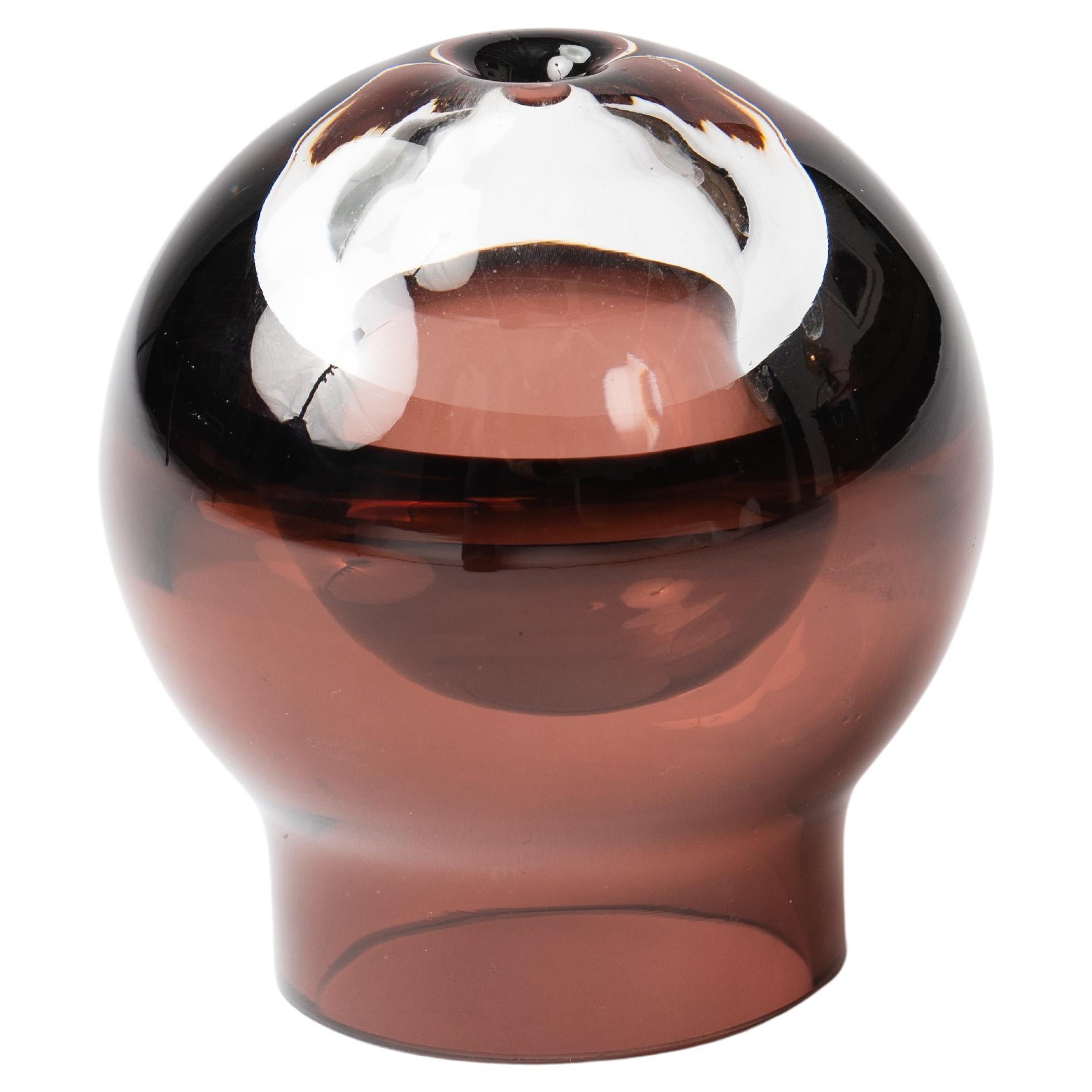 Vaso a bocciolo in vetro scandinavo Iittala Tantrapallo viola e trasparente in vendita