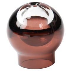 Iittala Tantrapallo Purple and Clear Scandinavian Glass Bud Vase