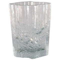 Vintage Iittala, Tapio Wirkkala Art Glass Vase, 1960s-1970s, Beautiful Finnish Design