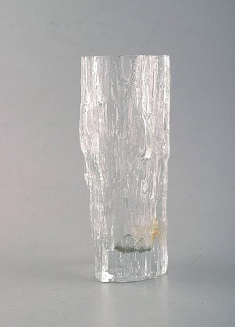 Scandinavian Modern Iittala, Tapio Wirkkala Art Glass Vase, 1960s, Beautiful Finnish Design For Sale