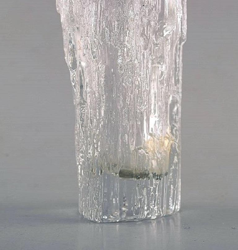 Iittala, Vase en verre d'art Tapio Wirkkala, années 1960, beau design finlandais Excellent état - En vente à Copenhagen, DK