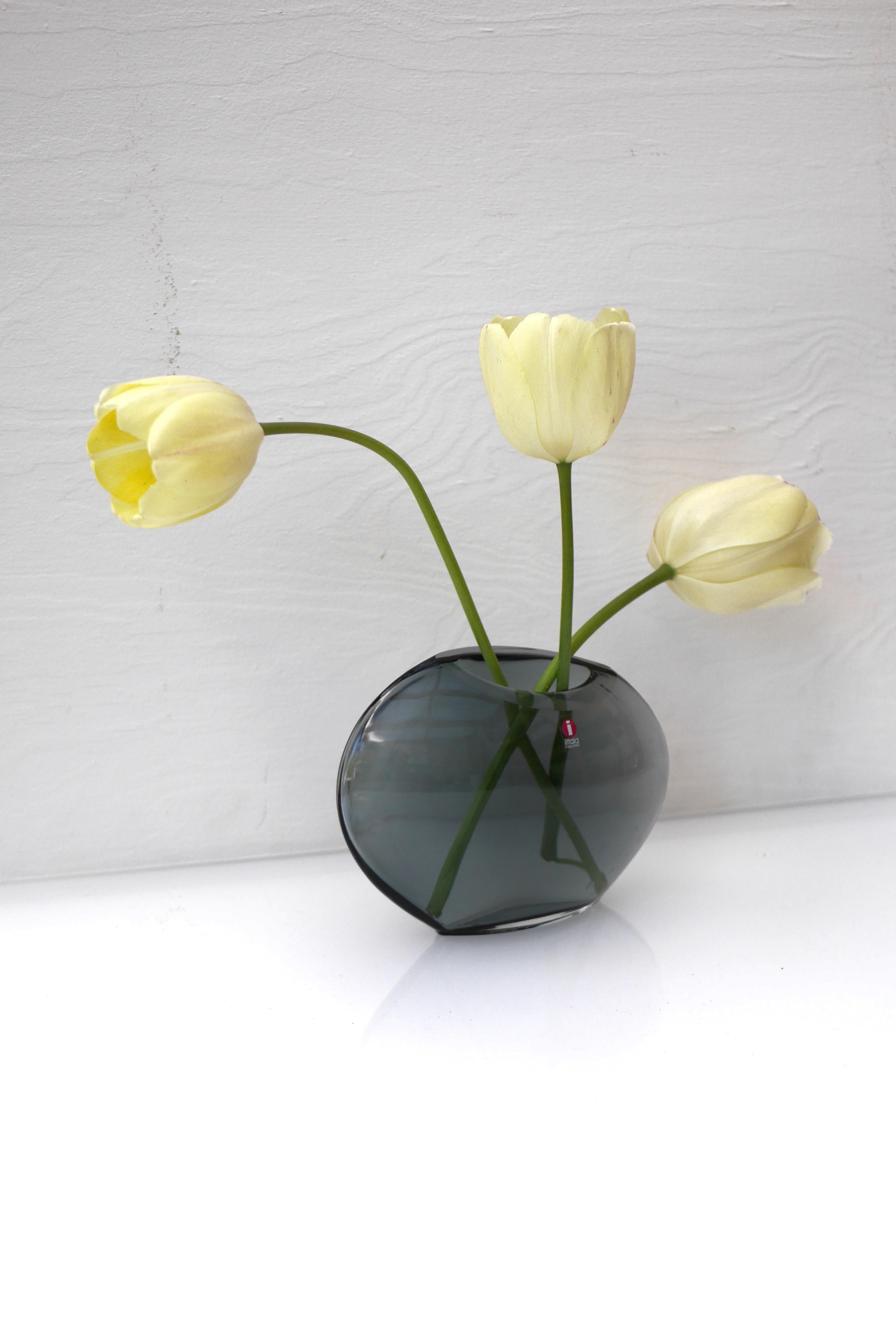 Vase scandinave moderne Iittala, connu sous le nom d'Aava par Markku Salo Finlande en vente 3