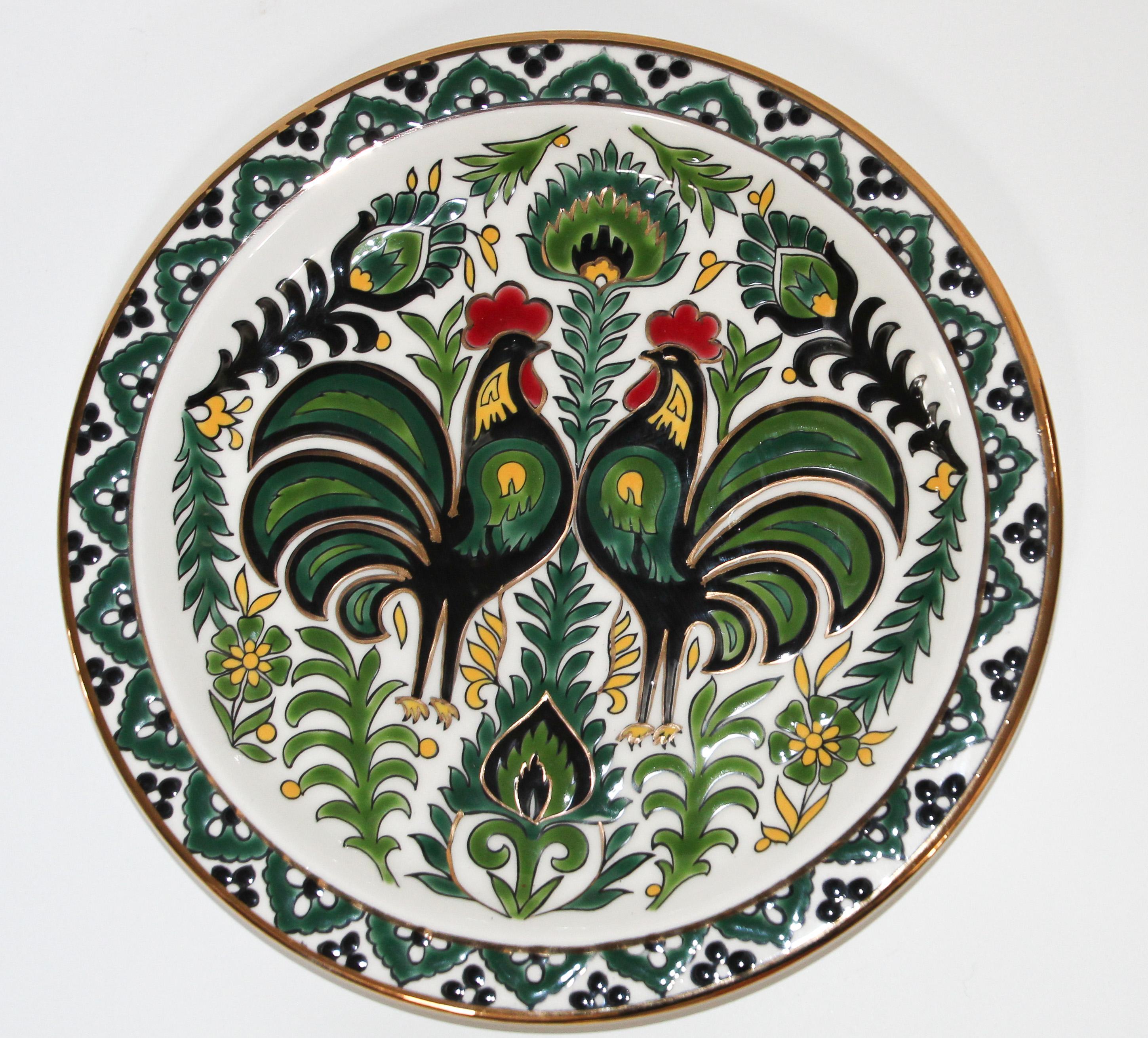 IKaros Hand Painted Decorative Plate Rhodes, Greece 4