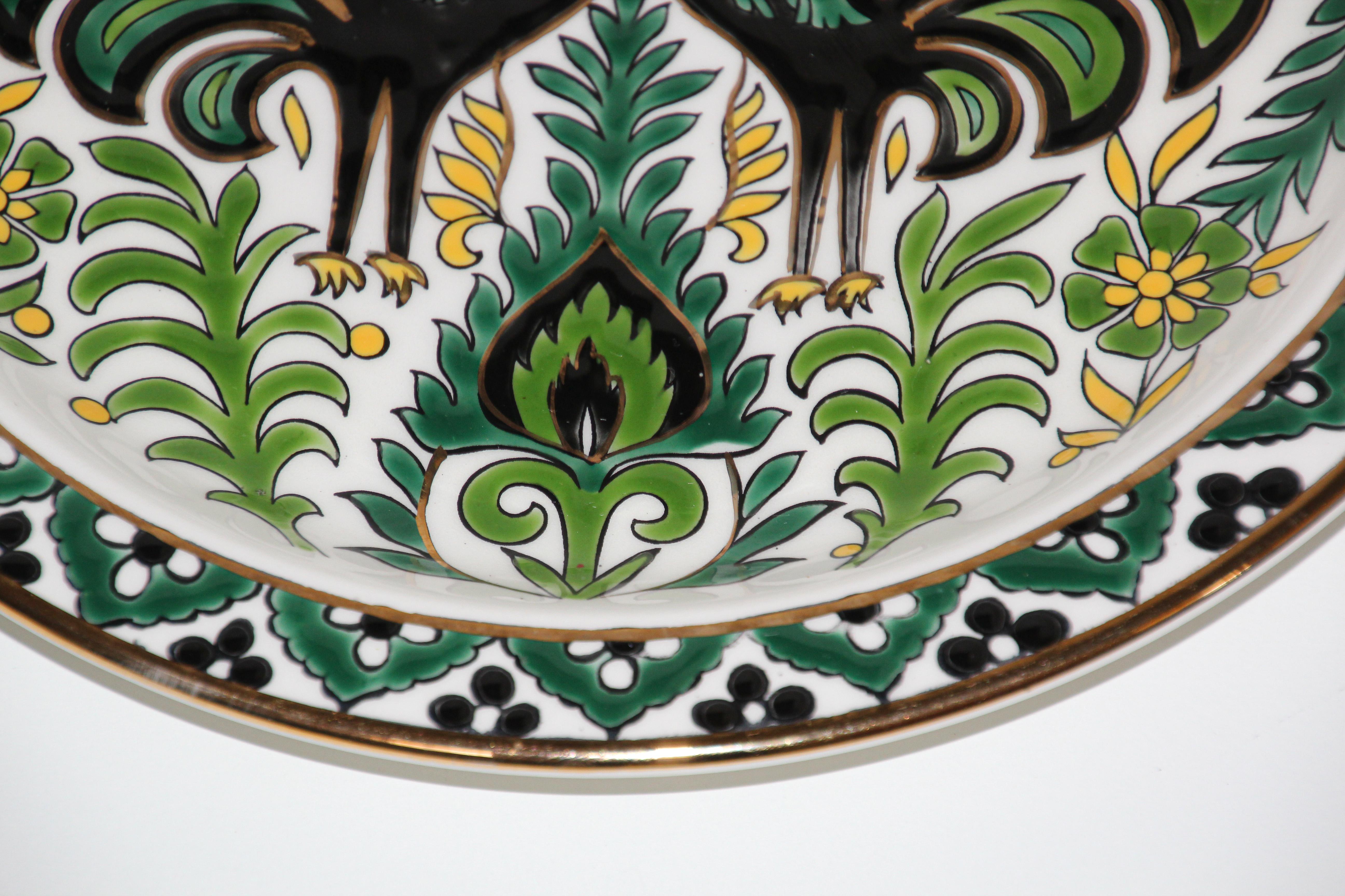 Greek IKaros Hand Painted Decorative Plate Rhodes, Greece