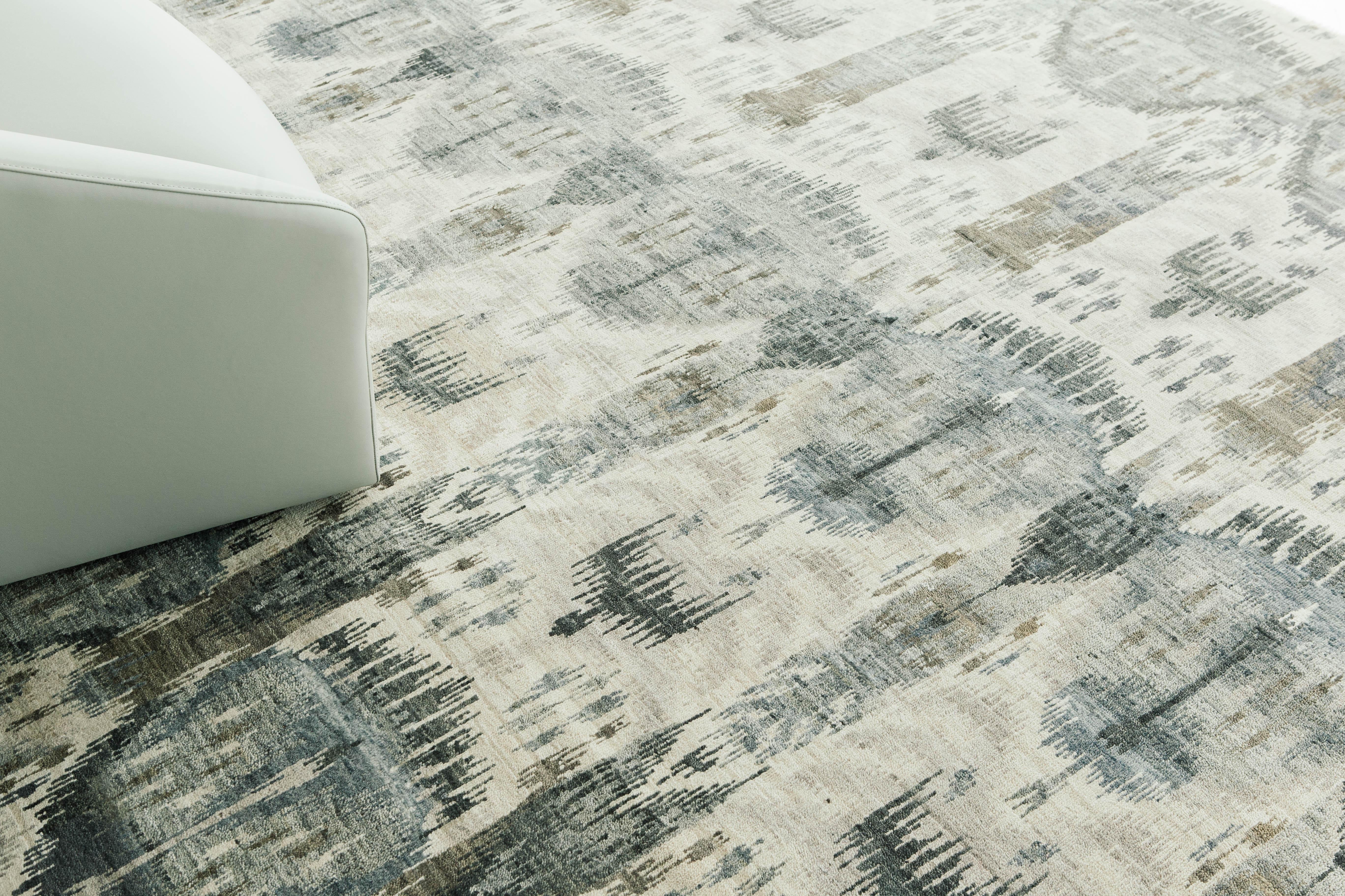 Teppich im Ikat-Design Asara (Indisch) im Angebot