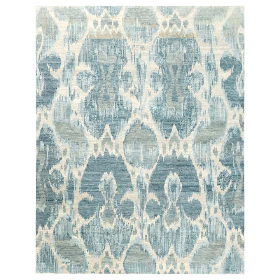 New Modern Transitional Ikat Style Area Rug For Sale at 1stDibs ...
