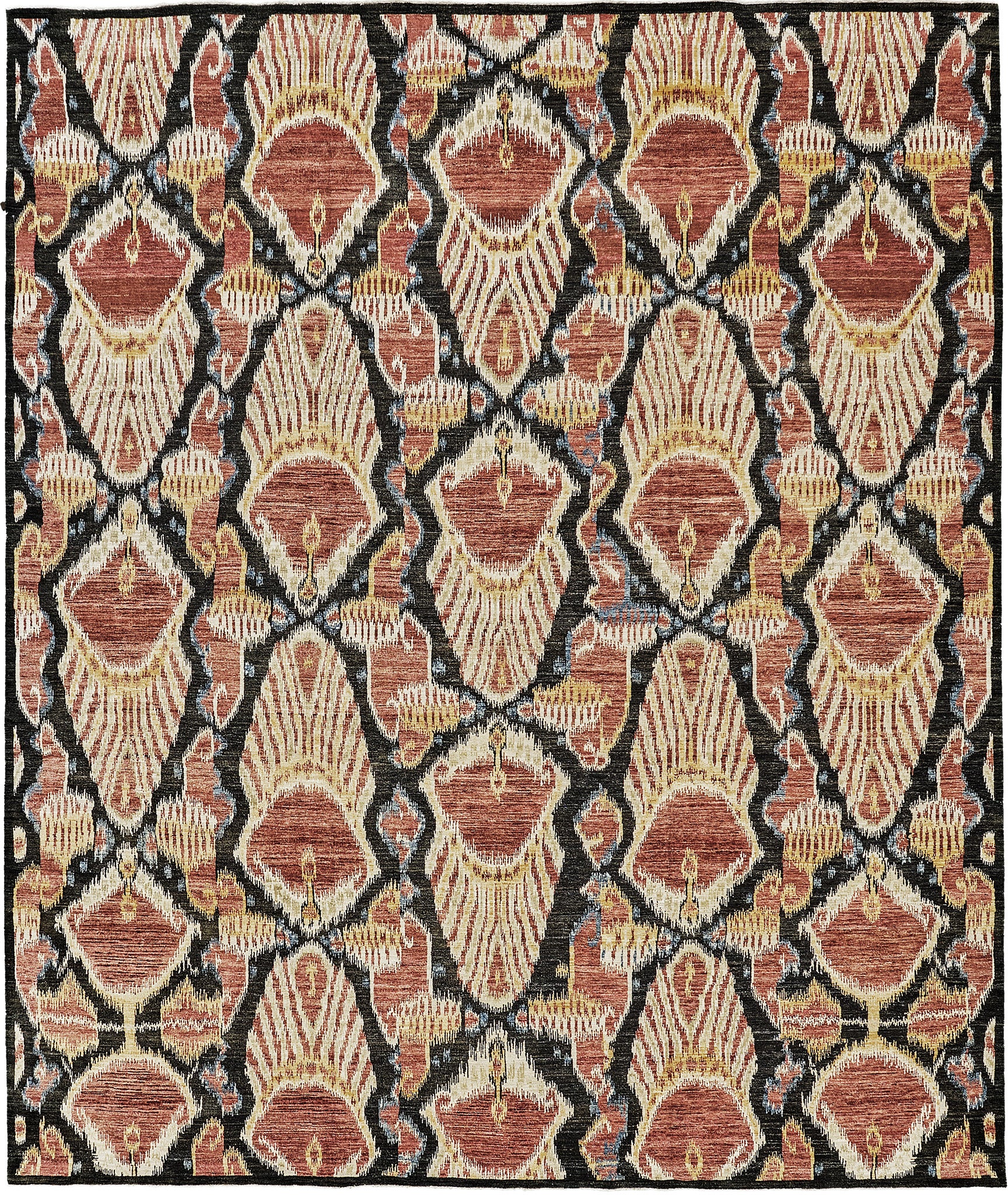 Ikat Design Rug Katchi For Sale