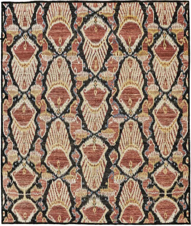 Ikat Design Rug Katchi For Sale at 1stDibs