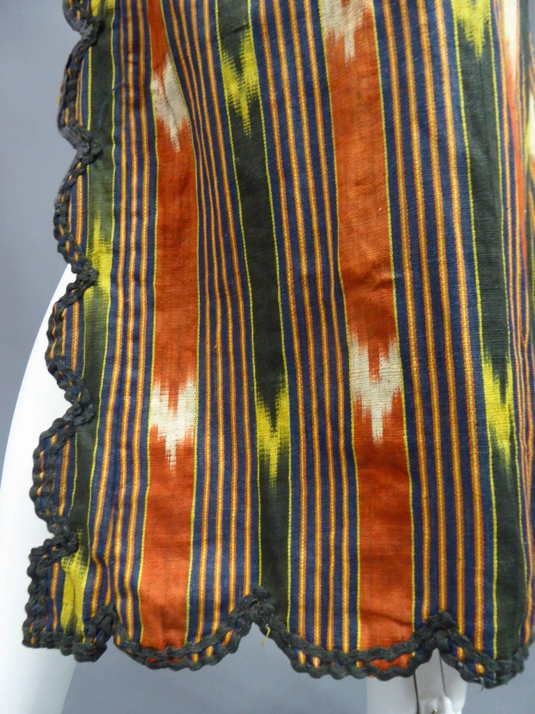 Ikat kaftan in cotton Ottoman Empire Early 20th Century 