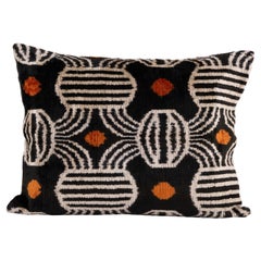 Ikat Silk Velvet Handmade Pillow - Style #371