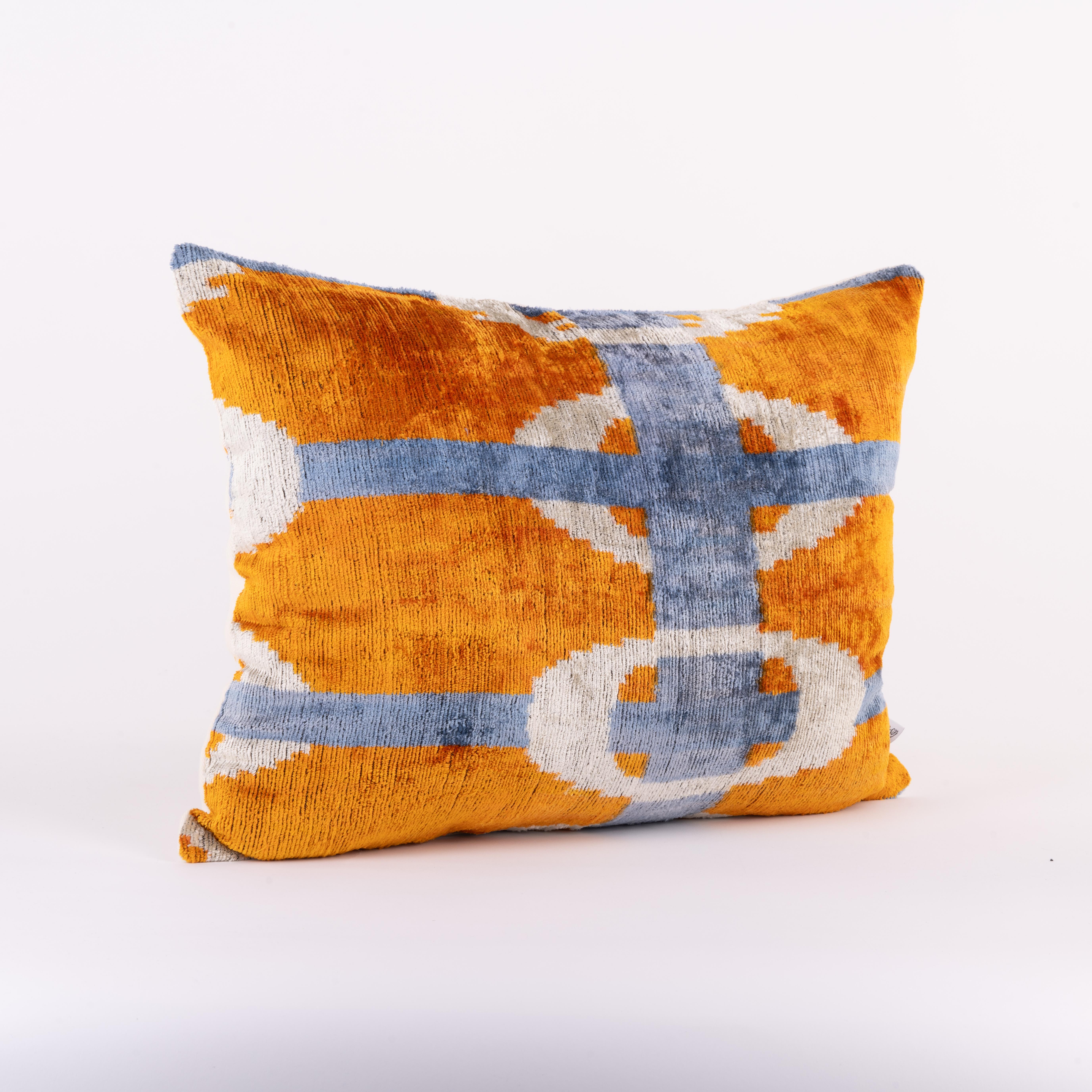 Ajoutez une touche de luxe et d'éclat à votre intérieur avec nos coussins en velours de soie. Dotés d'un design audacieux et coloré sur le devant, ces coussins apportent une touche artistique à n'importe quel espace. Le velours de soie riche et