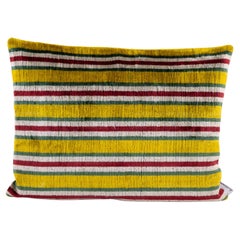 Ikat Silk Velvet Handmade Pillow - Style #673