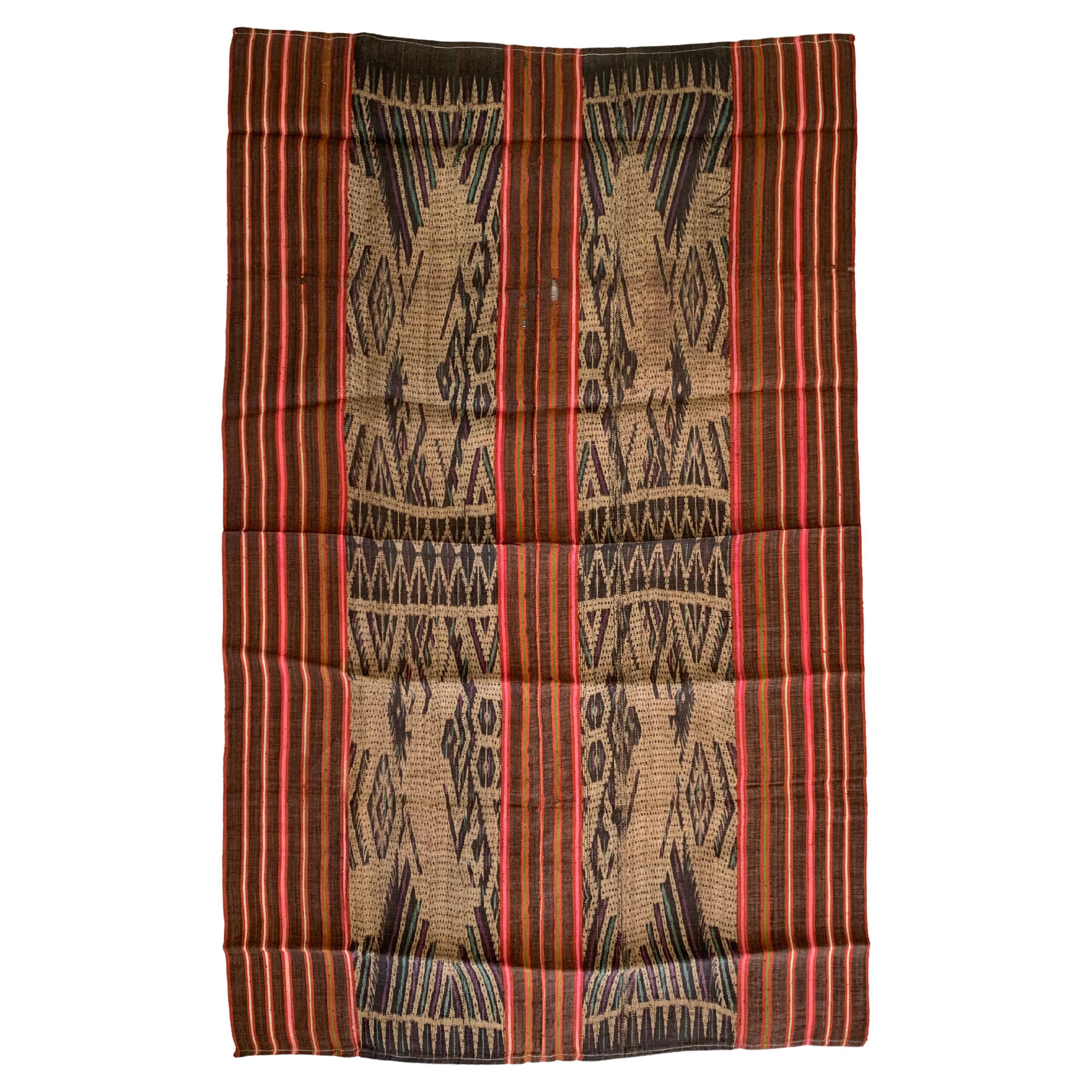 Ikat Textile from Dayak Tribe, Kalimantan, Indonesia For Sale