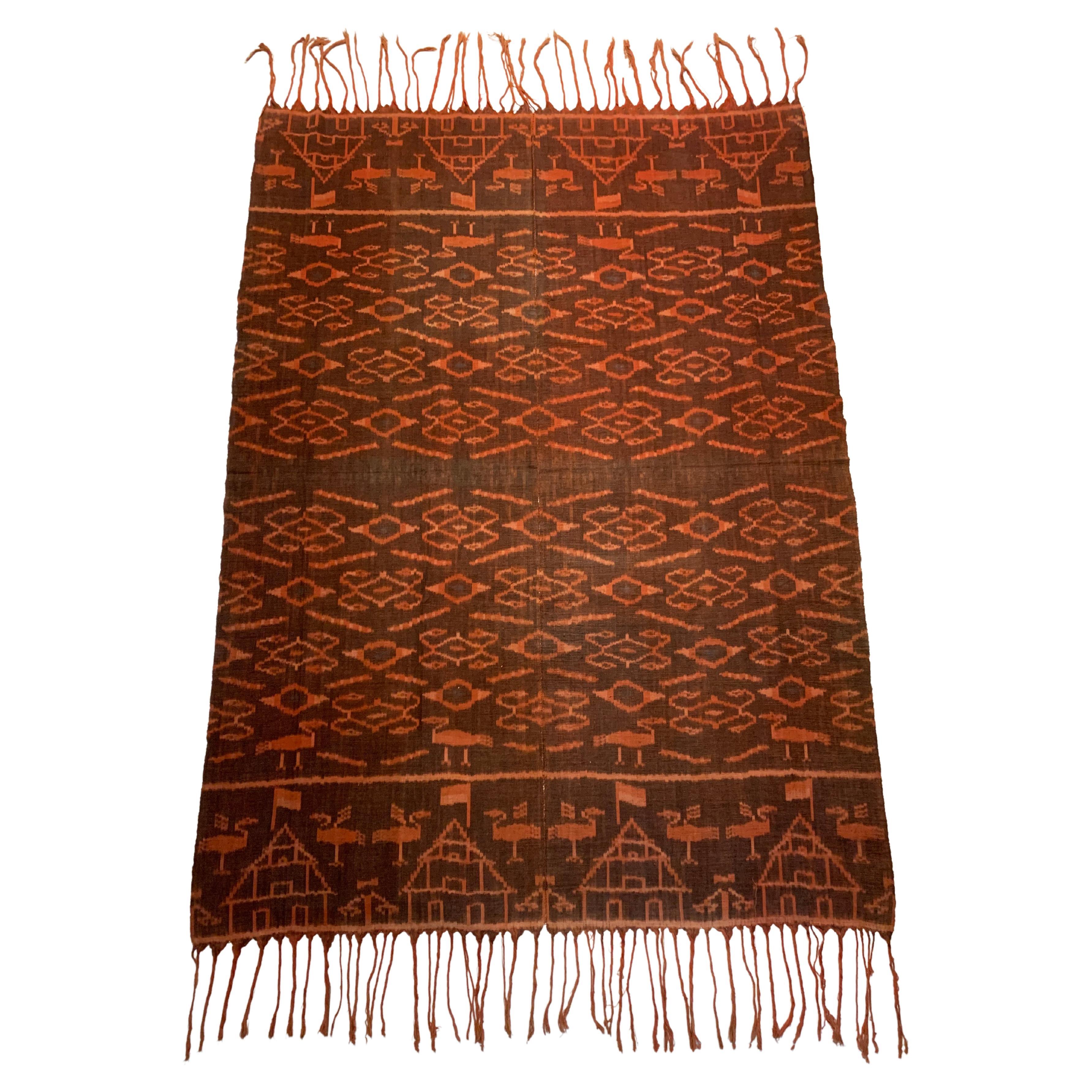 Ikat-Textil von Flores-Insel, Indonesien  im Angebot