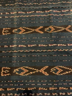 Ikat Textile from Maluku, Indonesia with Stunning Naturally Coloured Dye